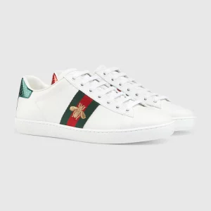 Gucci Ace Sneaker With Bee